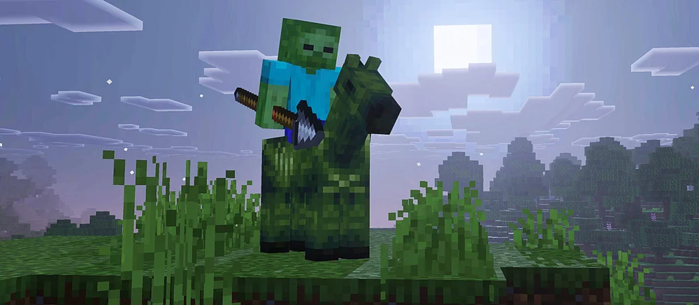 Разработчики Minecraft показали новое оружие и трёх новых мобов из обновления Mounts of Mayhem