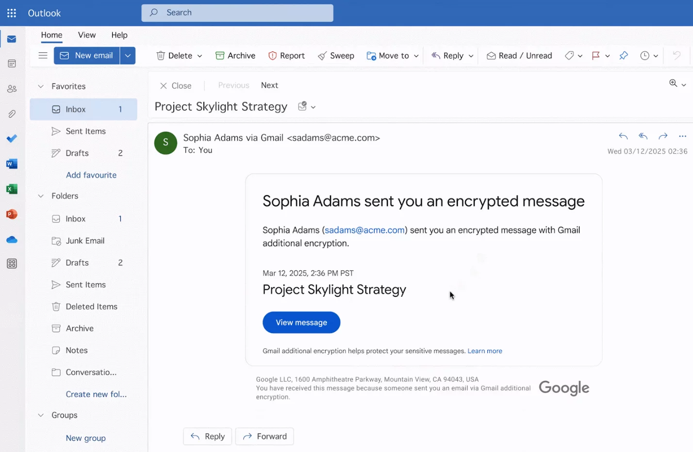 
          В Gmail появилась возможность отправлять письма со сквозным шифрованием
        