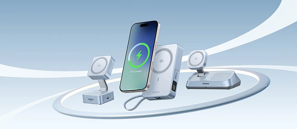 Магнитная сила — максимальная зарядка. UGREEN запускает серию MagFlow Qi2 25W