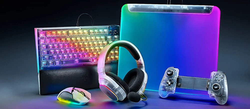 Razer выпустила серию игровых девайсов в полупрозрачном белом корпусе