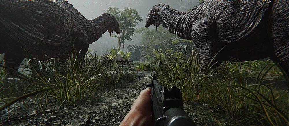 Шутер FEROCIOUS про выживание среди динозавров и роботов получил дату релиза