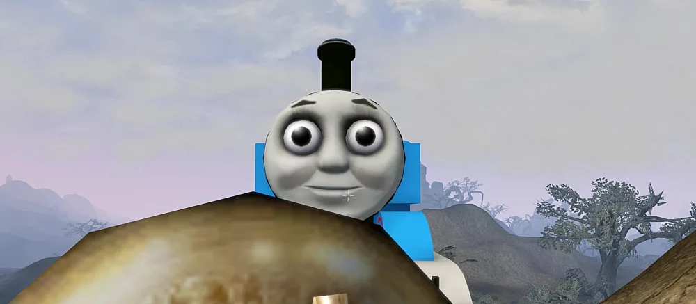 Знаменитый моддер добавил паровозика Томаса в Morrowind — несмотря на угрозы от владельца бренда