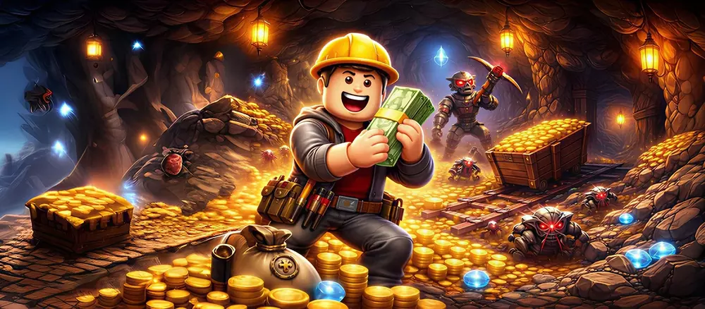 Как быстро заработать деньги в The Forge Roblox