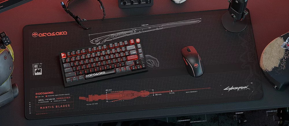 Киберпанк на столе: Corsair и CD Projekt RED выпустили лимитированную периферию по мотивам игры