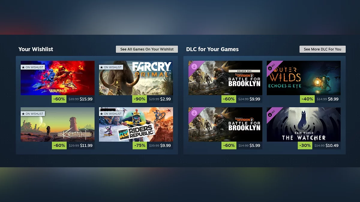 Valve сильно изменила интерфейс Steam — главная страница будет выглядеть совсем по-другому