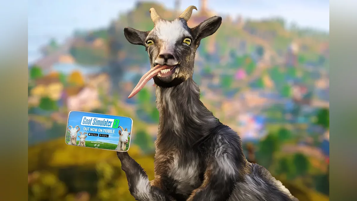 Арт, приуроченный к анонсу мобильной версии Goat Simulator 3
