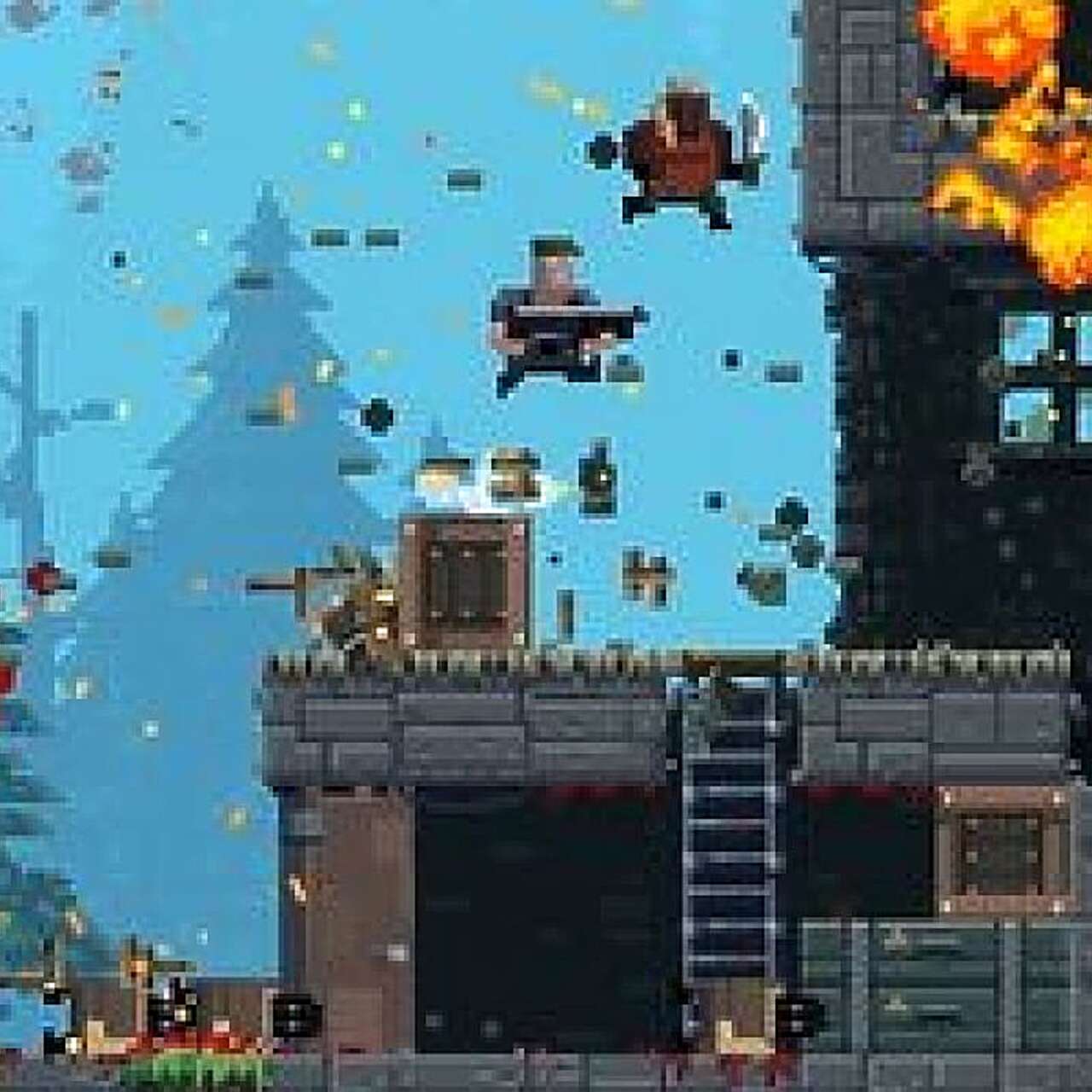 Бесплатный аддон Expendabros для Broforce предложил сыграть за героев  «Неудержимых 3»