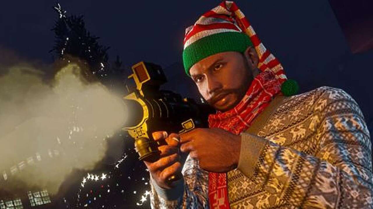 Gta 5 christmas snow фото 106