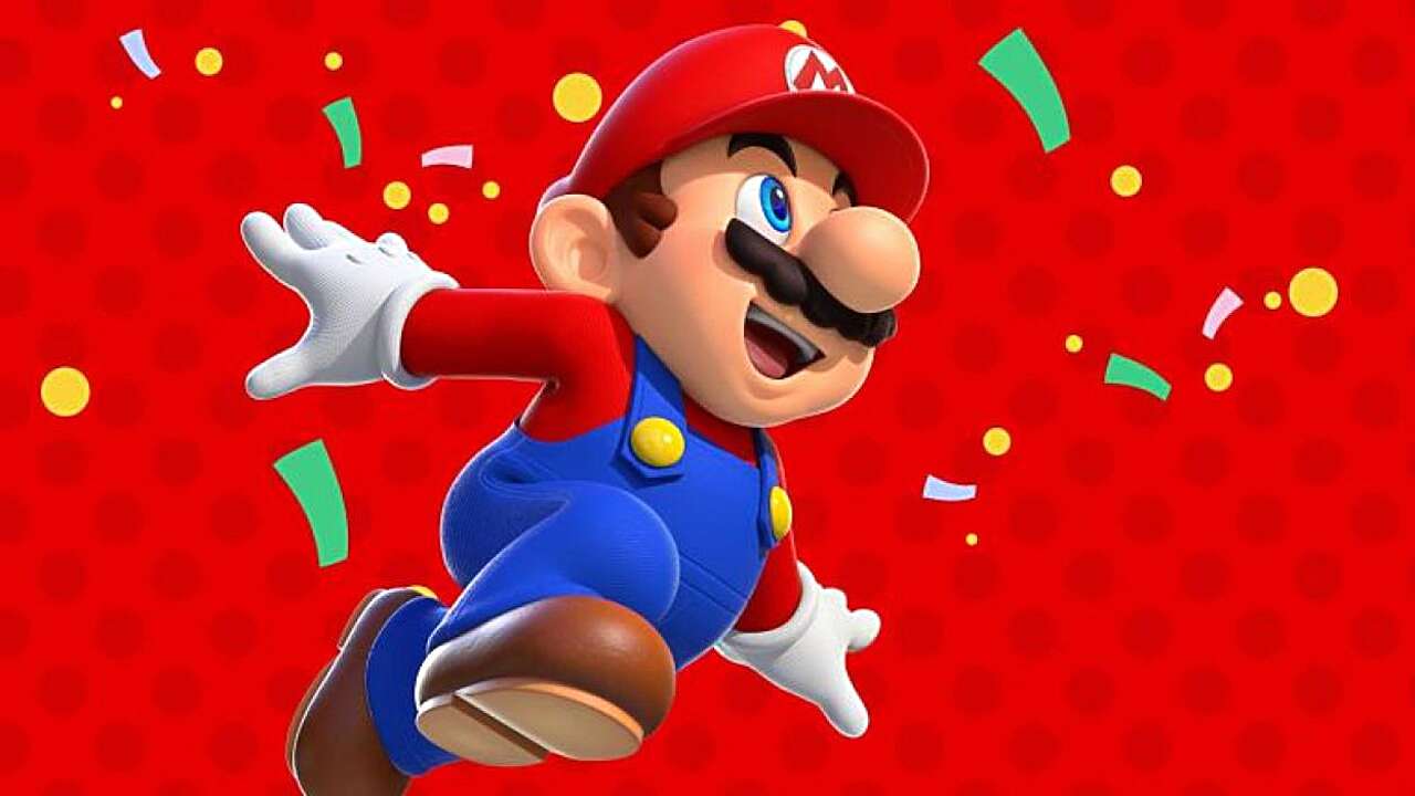 Mario day. Марио новогодний обои. Марио офиц Постер.