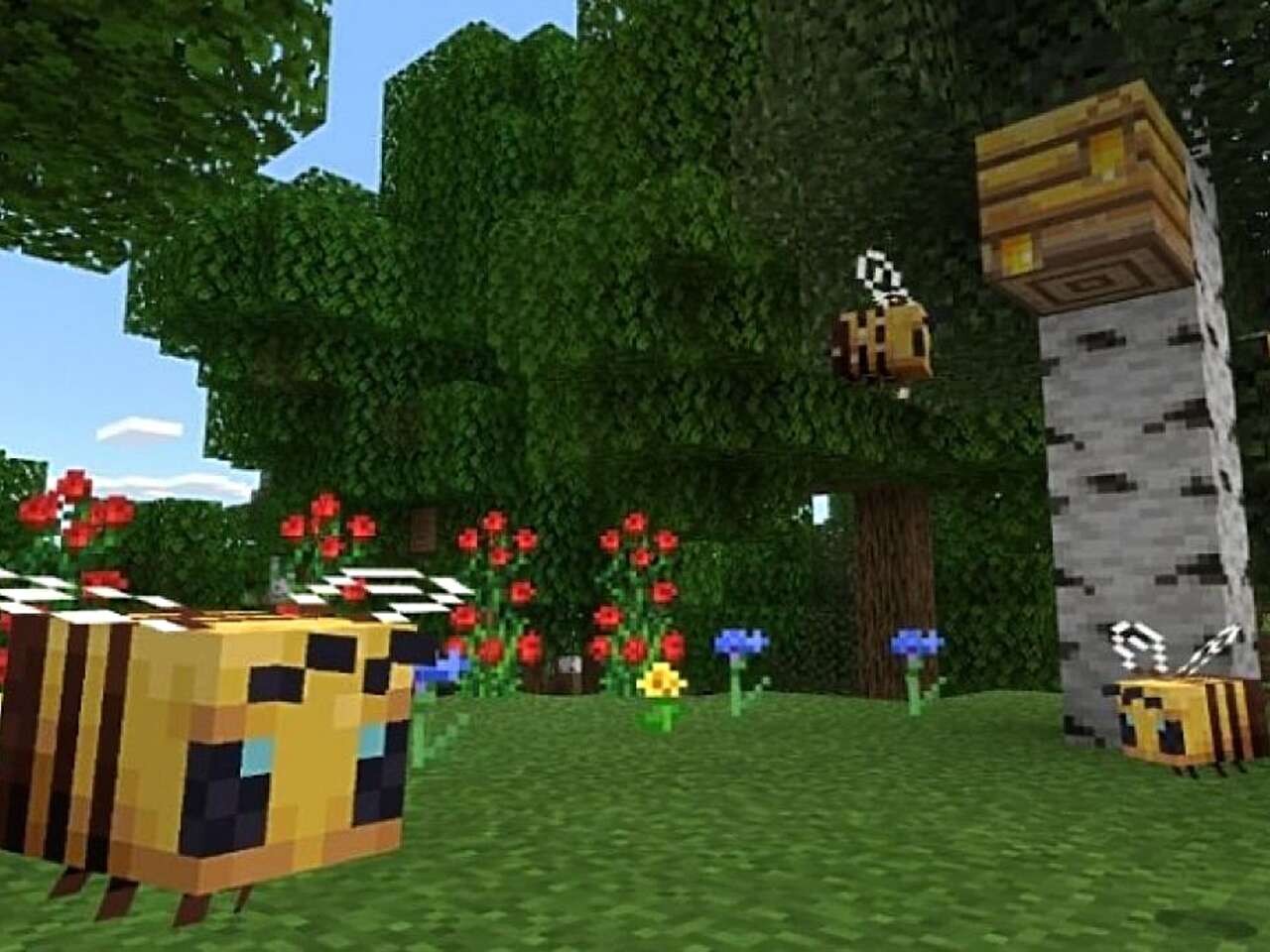 Гудящие пчелы, ульи и соты: для Minecraft вышло «медовое» обновление