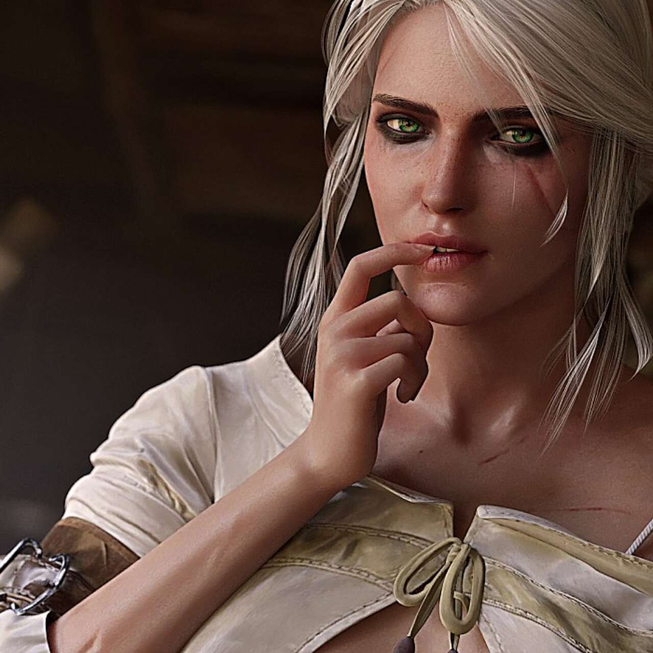 Авторы The Witcher 3 объяснили, почему не стали полностью раздевать Цири с  Геральтом