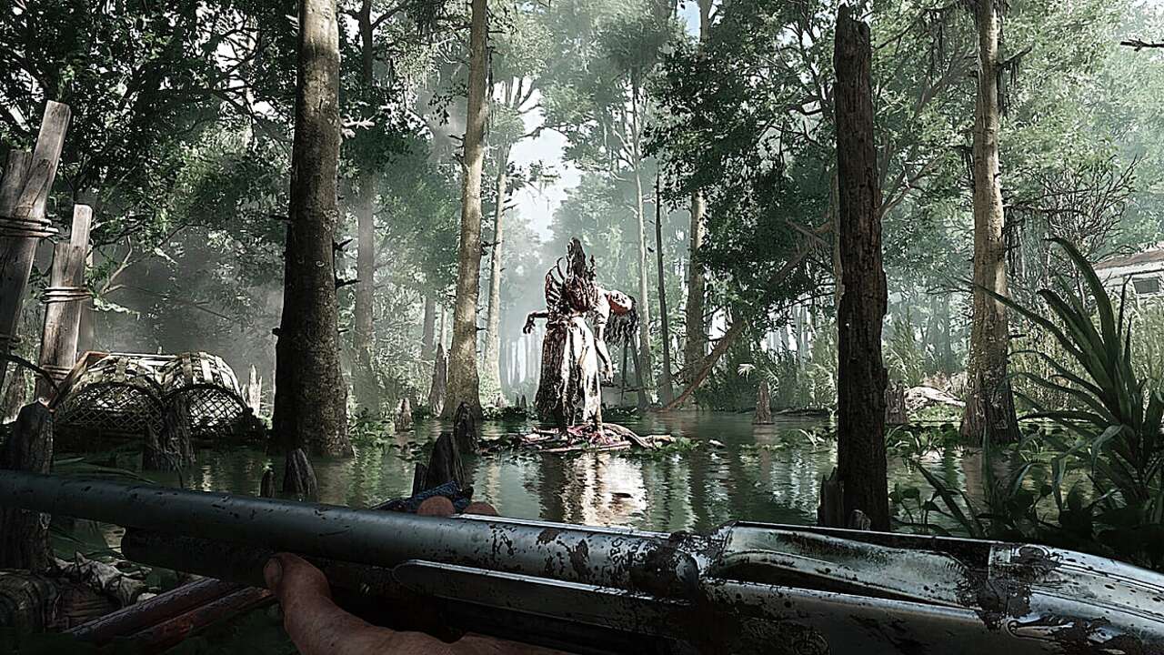 Hunt4k. Hunt Showdown болото. Игры от крайтек. Hunt:Showdown болота Луизианы.