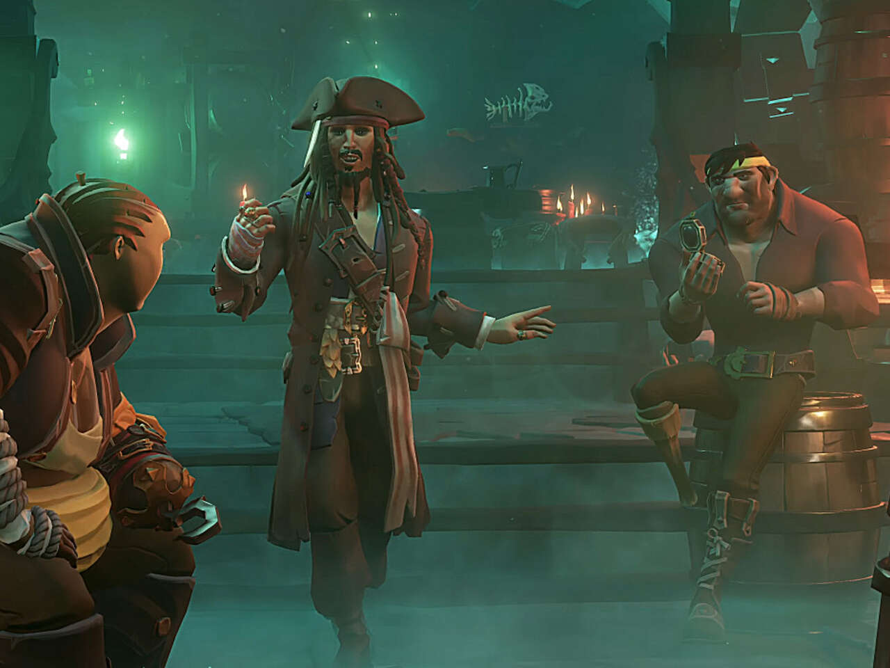 Мультиплеерный пиратский экшен Sea of Thieves получит кроссовер с «Пиратами  Карибского моря». Дэйви Джонс, призраки и кракен в наличии