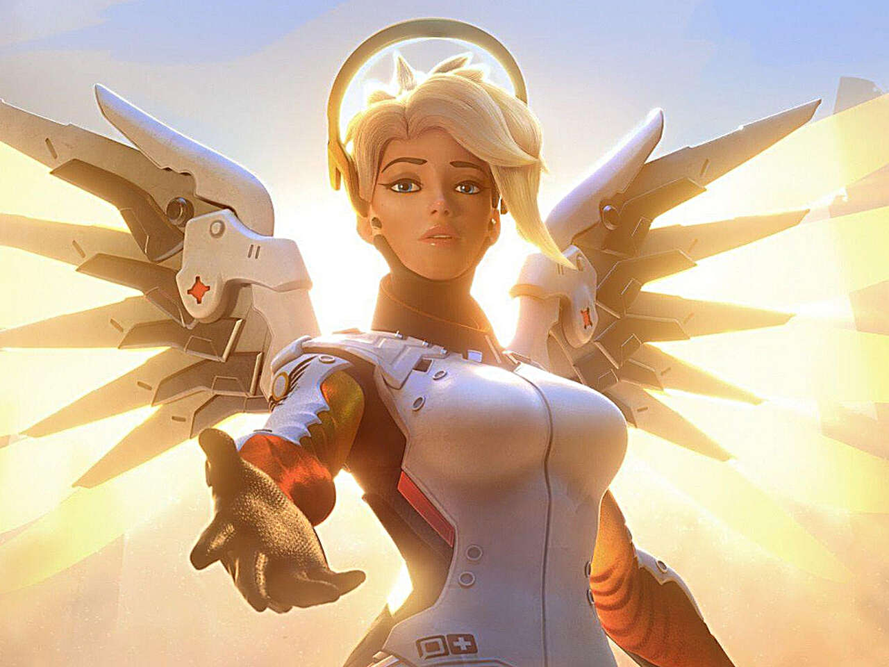 Девушка связала себя веревками и закосплеила Ангел из Overwatch. Получилось  горячо — фото