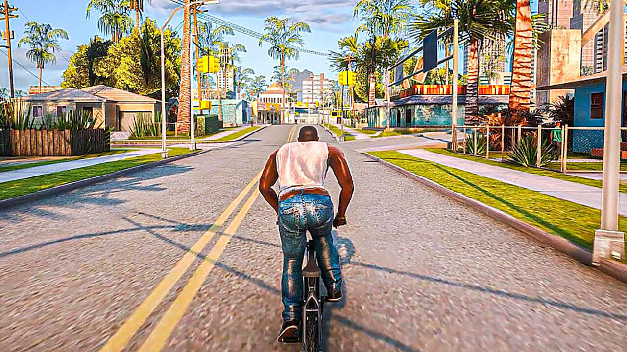 Gta san andreas definitive edition ps5. ГТА Сан андреас Ремастеред. ГТА Сан андреас ремейк ГТА 5. ГТА Сан андреас Ремастеред 2021. Степ Сити ГТА 5.