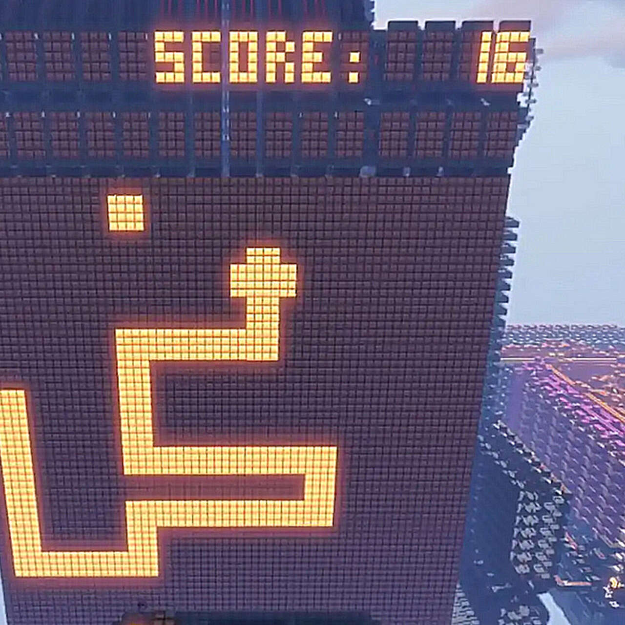 В Minecraft создан процессор, на котором запустили «Тетрис» и «Змейку»