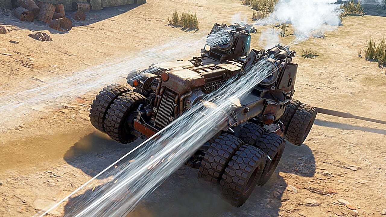 В онлайн-экшене Crossout стартовало обновление Frostbite Assault. Оно  добавило новое криогенное оружие