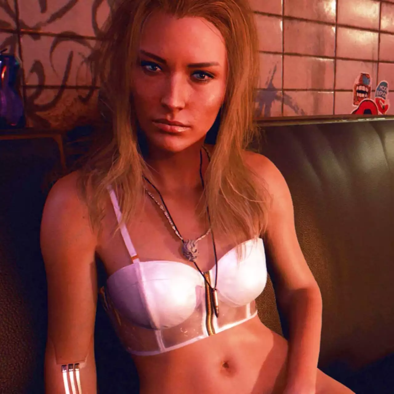 Моддер прокачал голое тело Альт в Cyberpunk 2077 Моддер прокачал голое тело Альт в Cyberpunk 2077