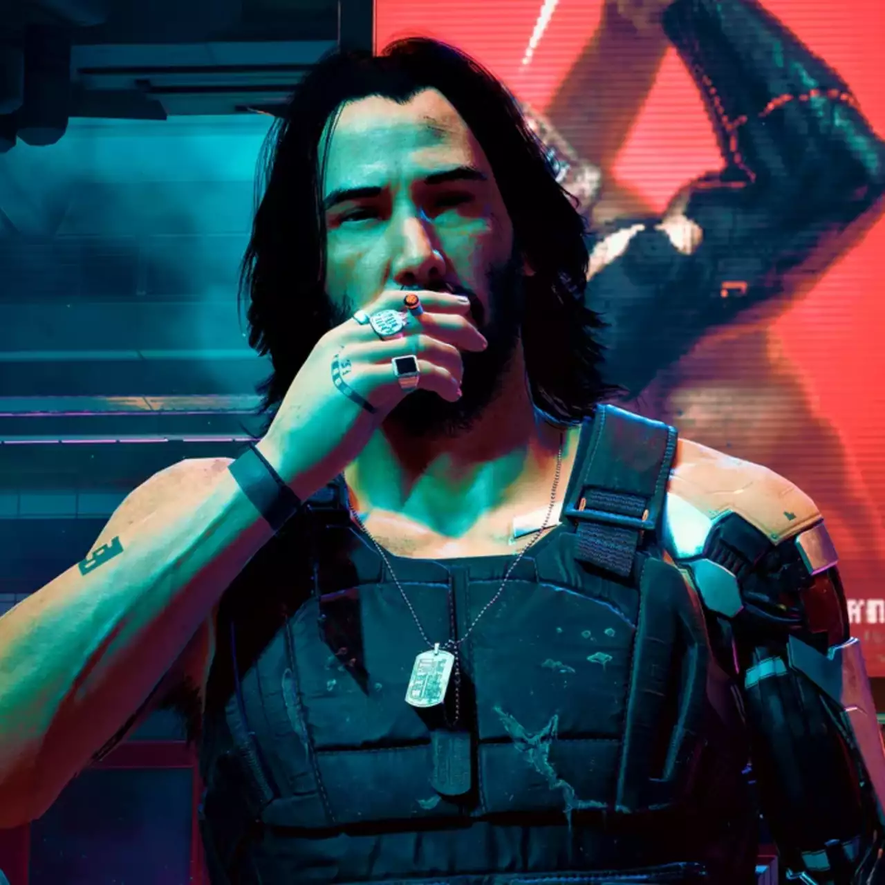 В новой версии Cyberpunk 2077 появился знаменитый мем с «грустным» Киану Ривзом