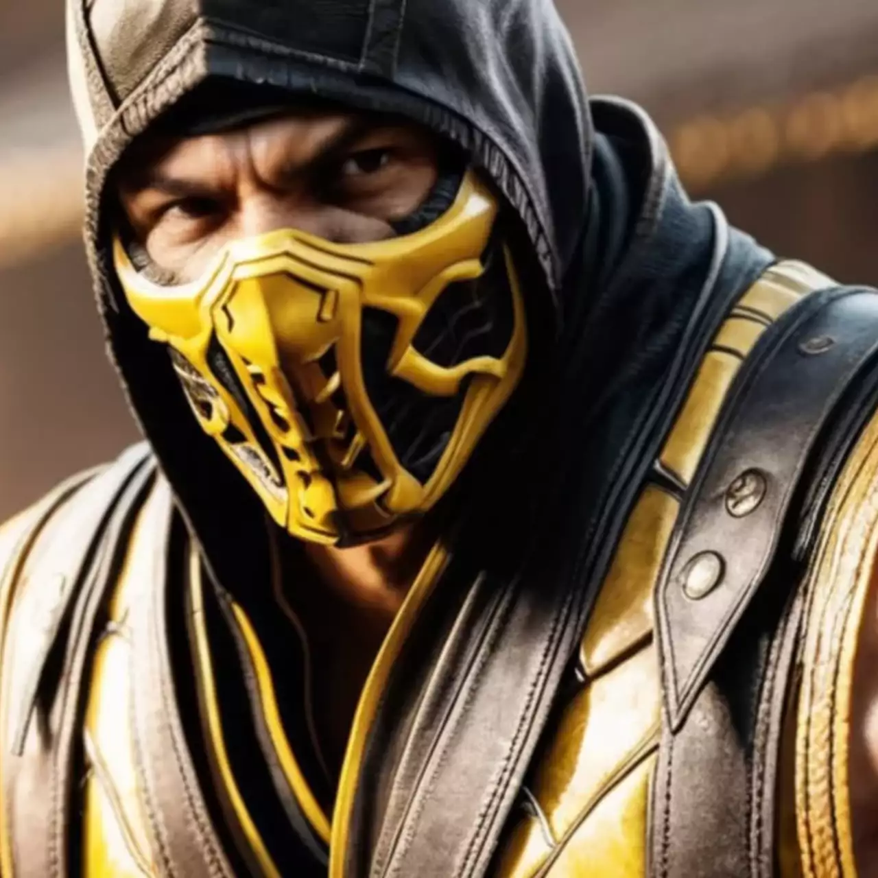 Парень закосплеил классического Скорпиона из Mortal Kombat Парень закосплеил классического Скорпиона из Mortal Kombat