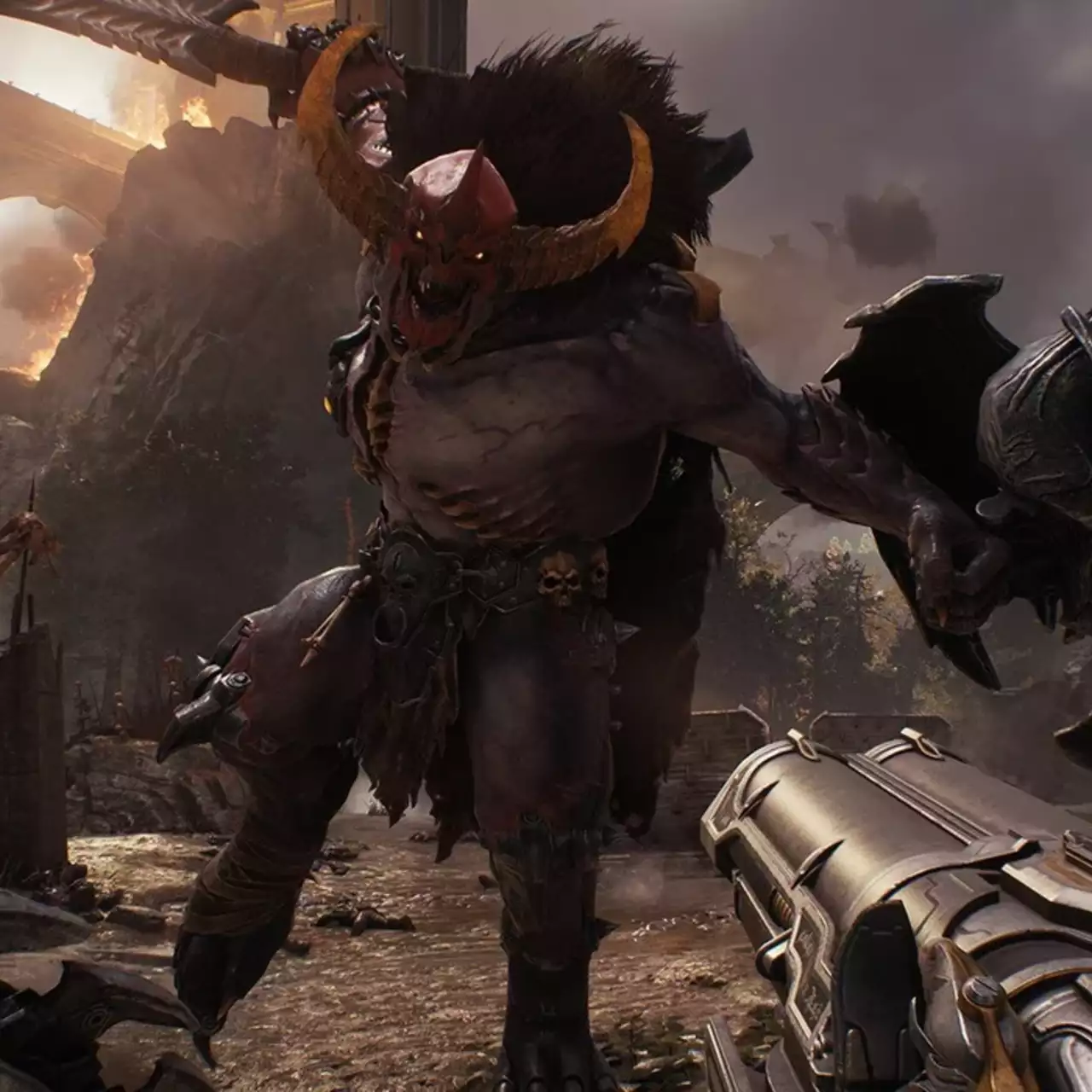 Щит-пилу и дробовик из Doom: The Dark Ages добавили в оригинальную игру Щит-пилу и дробовик из Doom: The Dark Ages добавили в оригинальную игру
