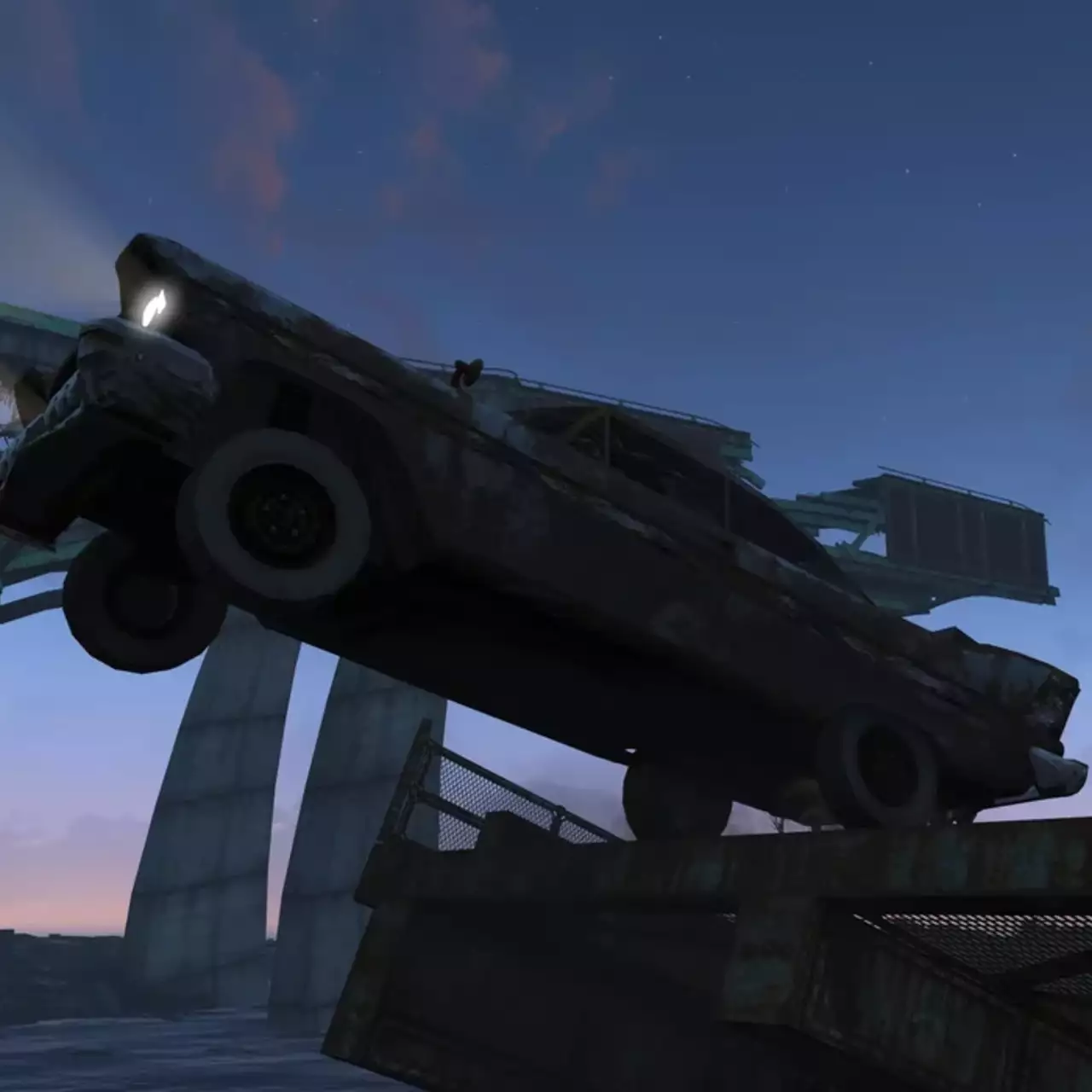 Fallout 4 теперь GTA: моддеры добавили в игру 10 автомобилей с физикой