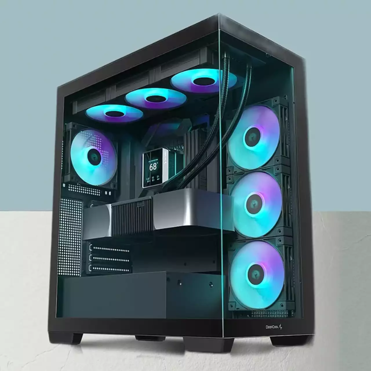 Представлен панорамный корпус DeepCool CG580 с поддержкой плат с тыловыми разъёмами Представлен панорамный корпус DeepCool CG580 с поддержкой плат с тыловыми разъёмами