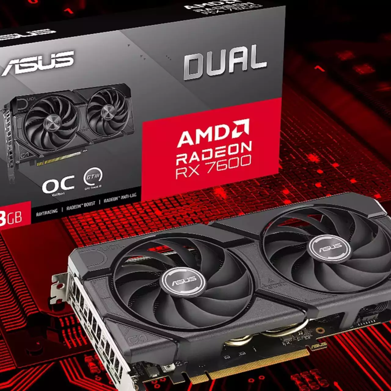 ASUS пополнила линейку видеокарт RX 7600 новой моделью Dual EVO OC ASUS пополнила линейку видеокарт RX 7600 новой моделью Dual EVO OC