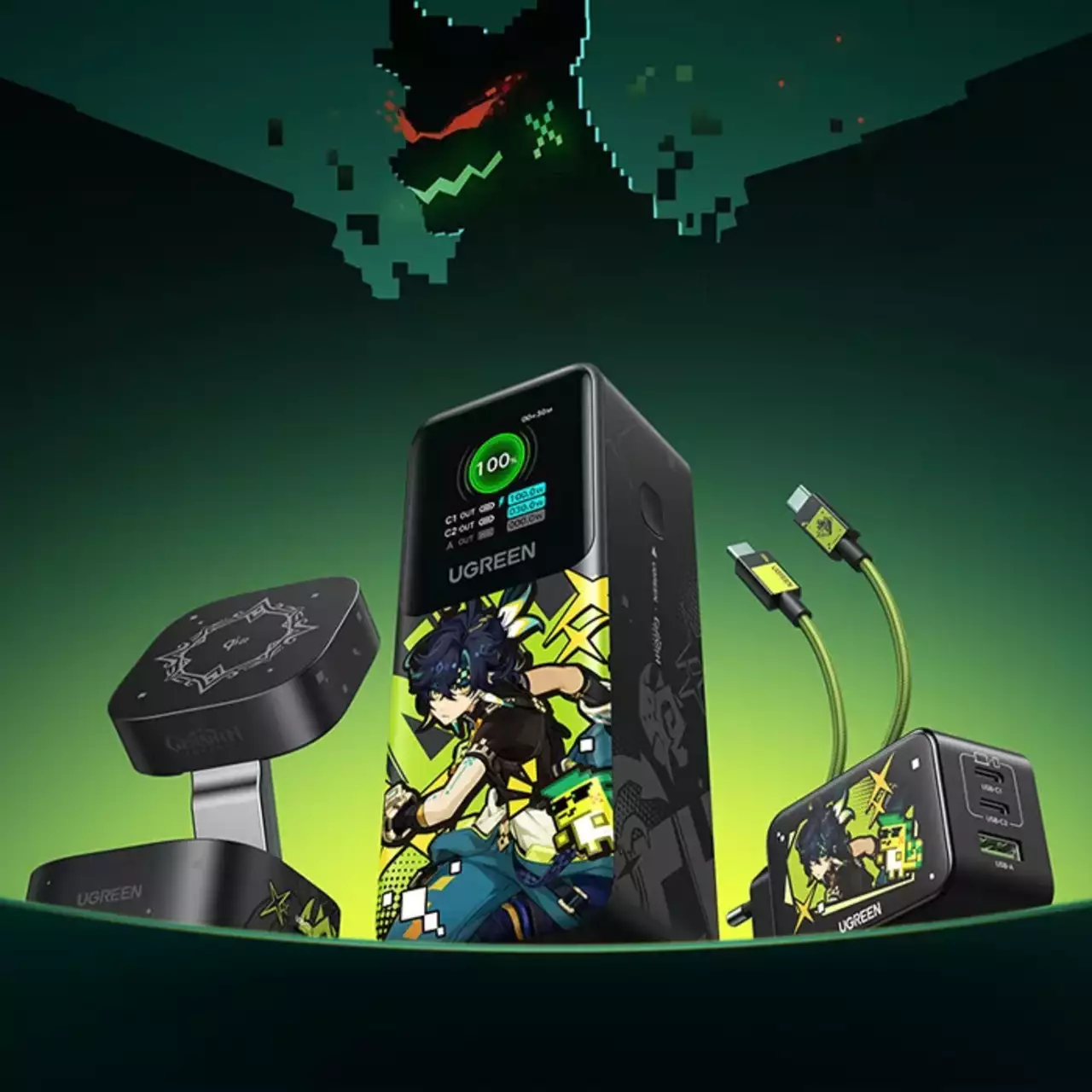 Обзор коллекционного бокса UGREEN × Genshin Impact. Набор полезных и мощных аккумуляторов Обзор коллекционного бокса UGREEN × Genshin Impact. Набор полезных и мощных аккумуляторов