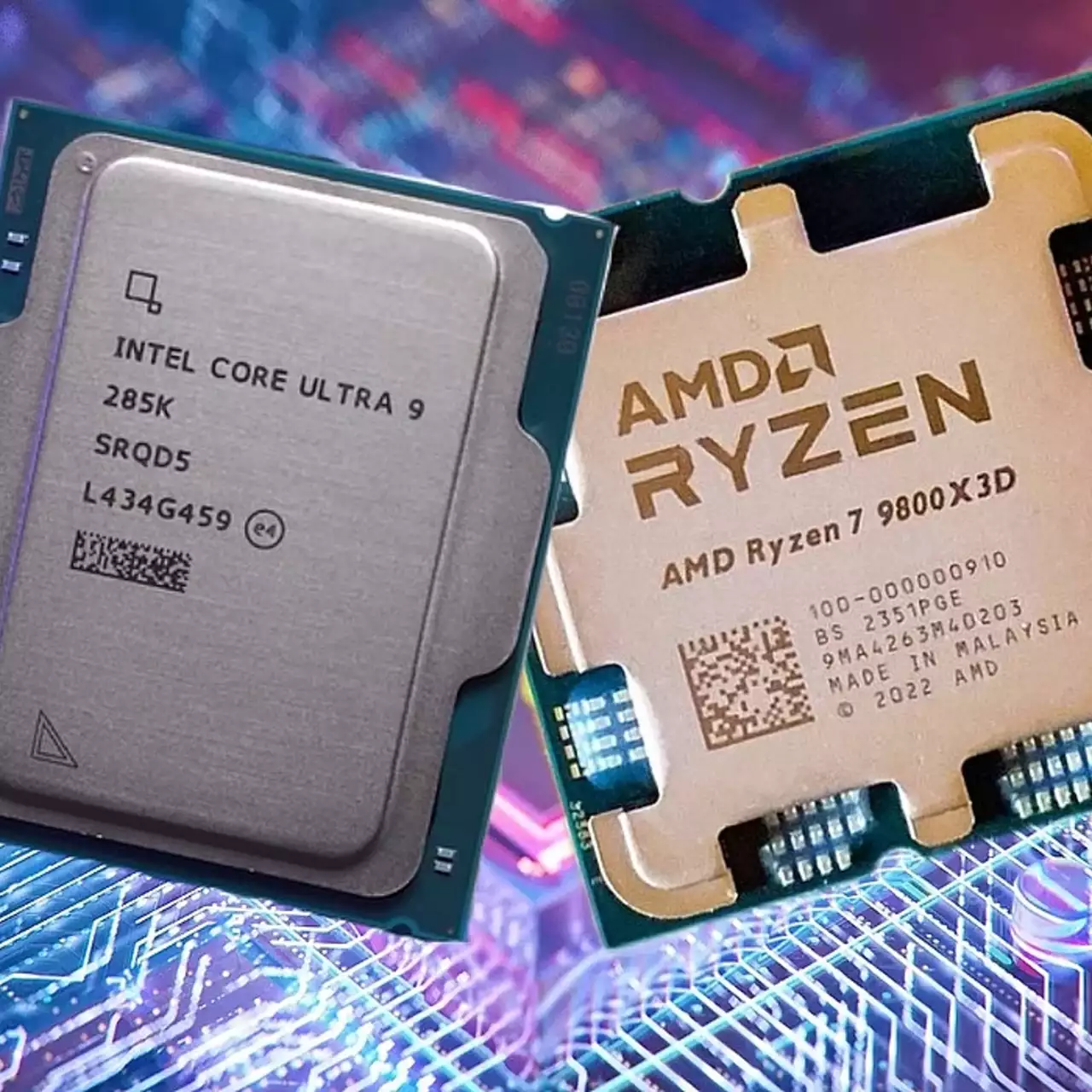 Масштабное независимое сравнение Ryzen 7 9800X3D и Core Ultra 9 285K не выявило однозначного лидера Масштабное независимое сравнение Ryzen 7 9800X3D и Core Ultra 9 285K не выявило однозначного лидера