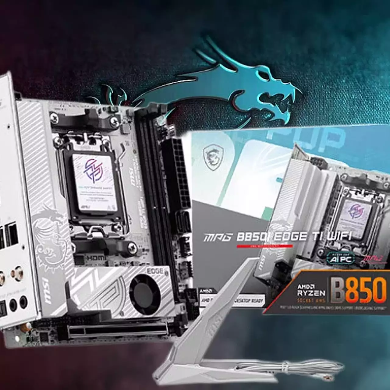 MSI представила Mini-ITX плату B850I Edge с Wi-Fi 7 и охлаждением для PCIe 5.0 SSD