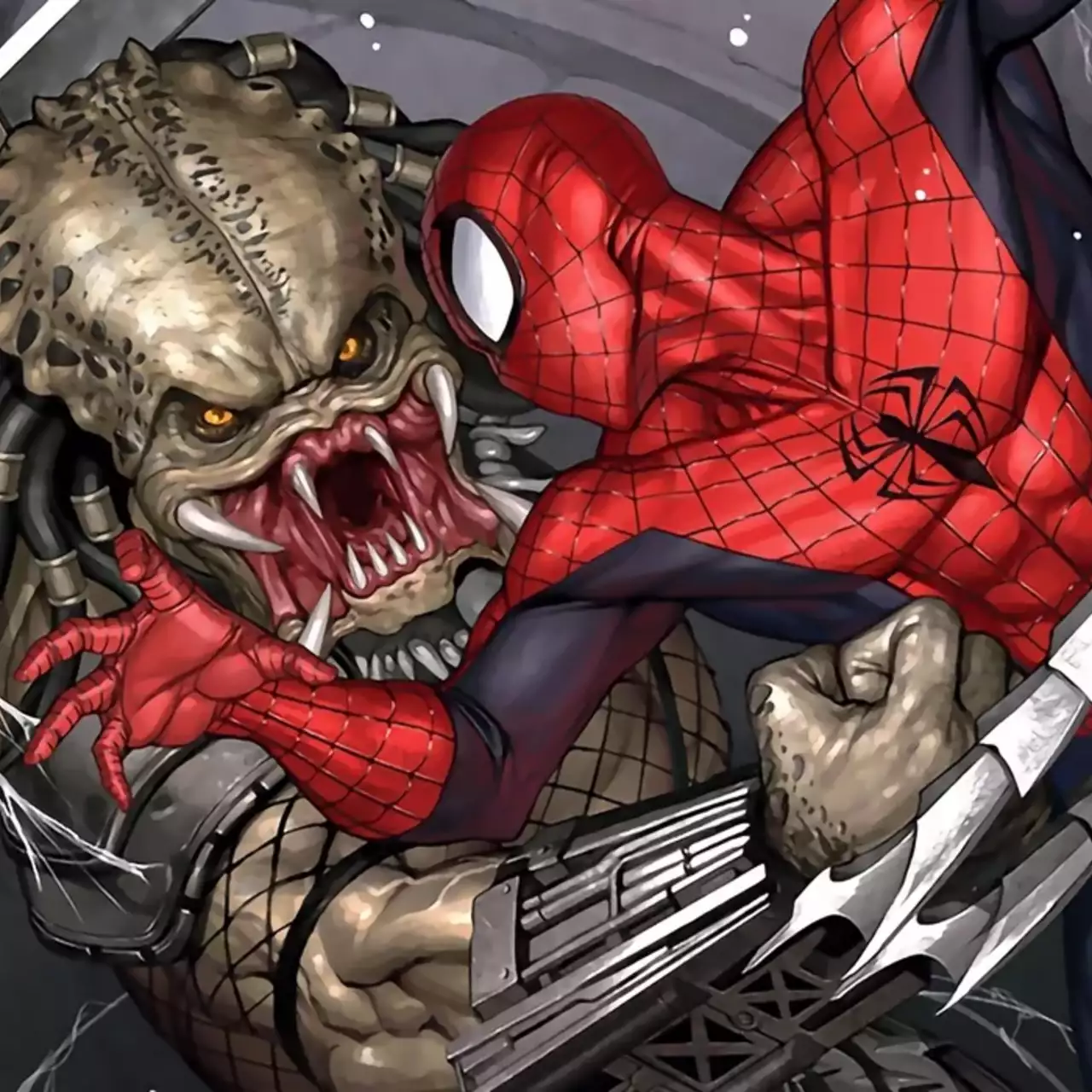 Marvel показала сражение Человека-паука с Хищником. Появилось изображение будущего кроссовера Marvel показала сражение Человека-паука с Хищником. Появилось изображение будущего кроссовера