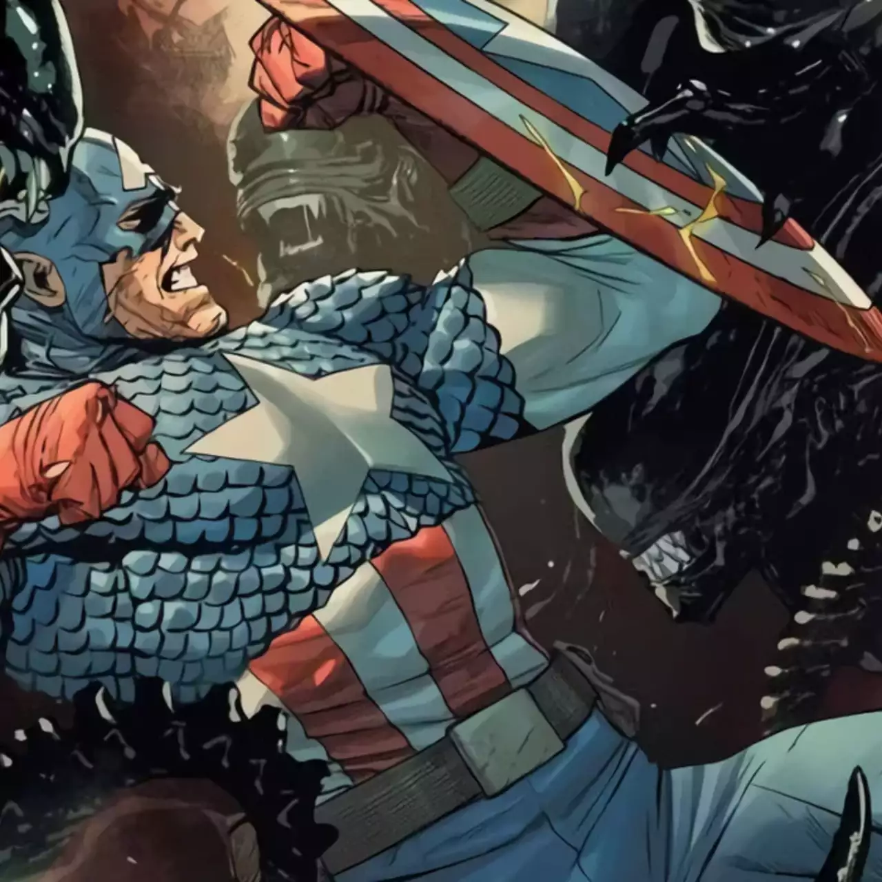 Marvel показала сражение Капитана Америки с ксеноморфами. Анонсирован новый кроссовер
