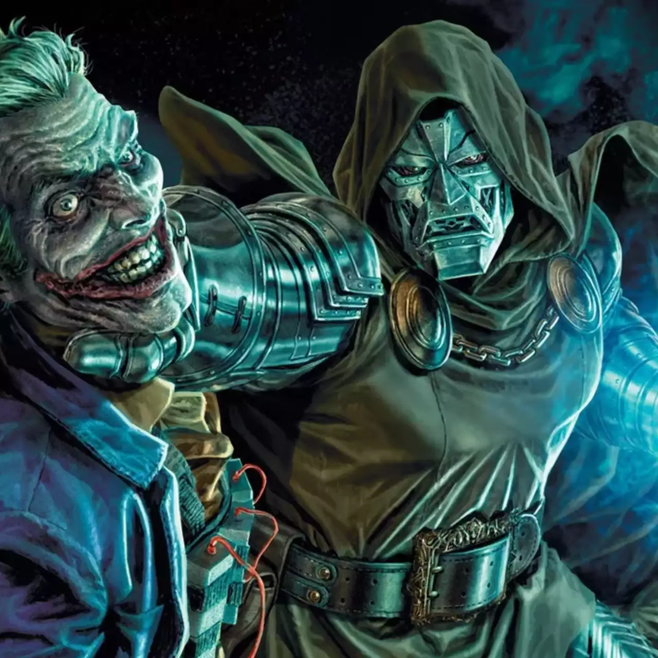 Показаны новые изображения кроссовера Marvel и DC с Бэтменом, Дэдпулом, Джокером, Харли Квинн, Халком и не только