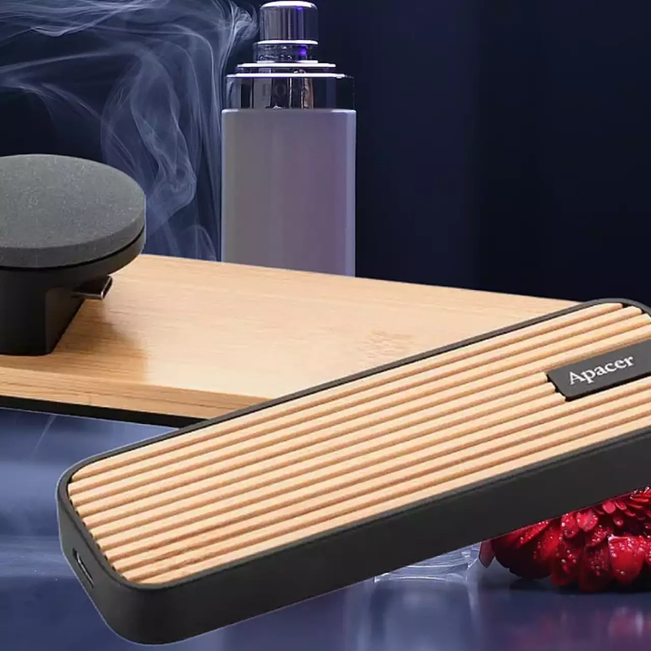Apacer анонсировала бамбуковый SSD с ароматизатором
