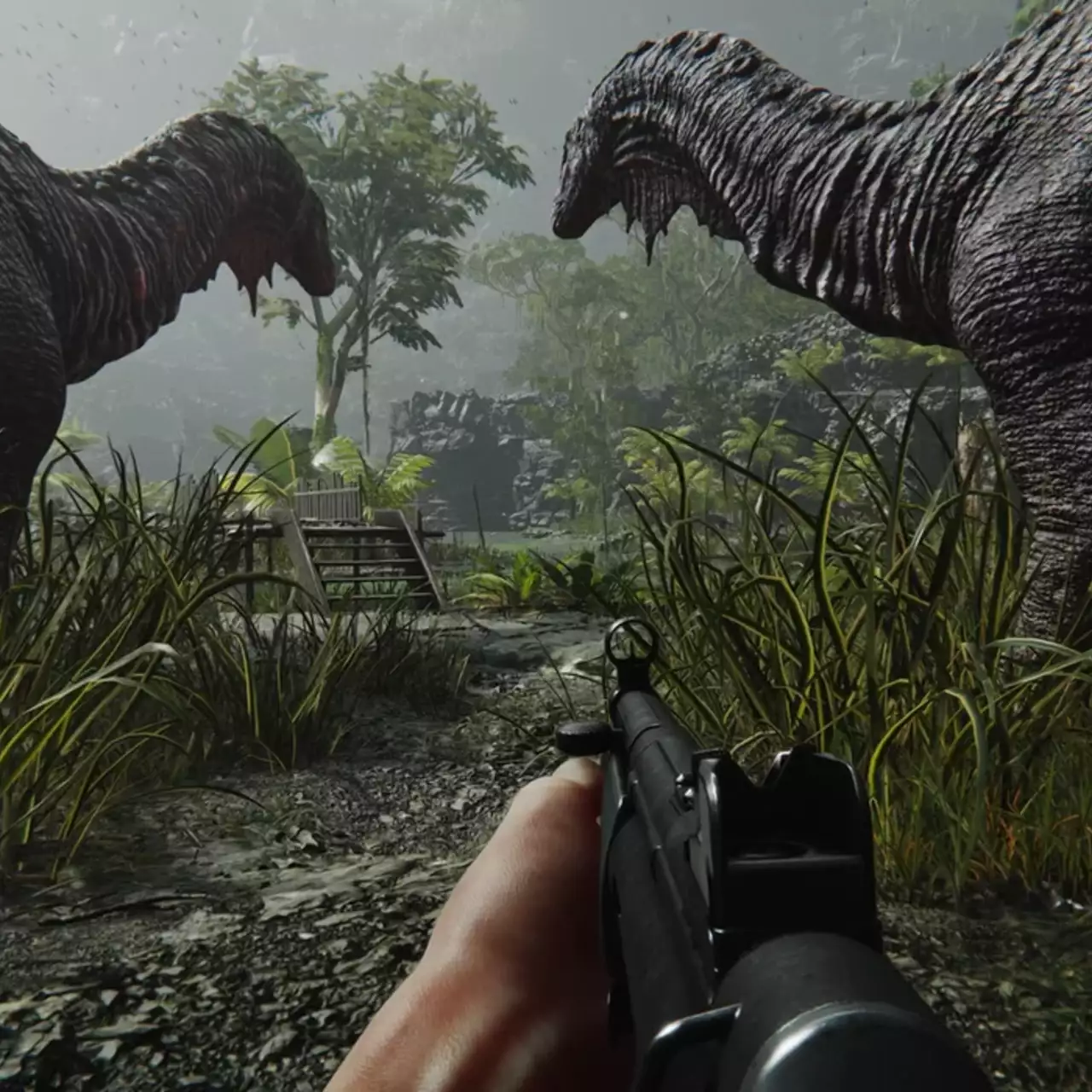 Шутер FEROCIOUS про выживание среди динозавров и роботов получил дату релиза