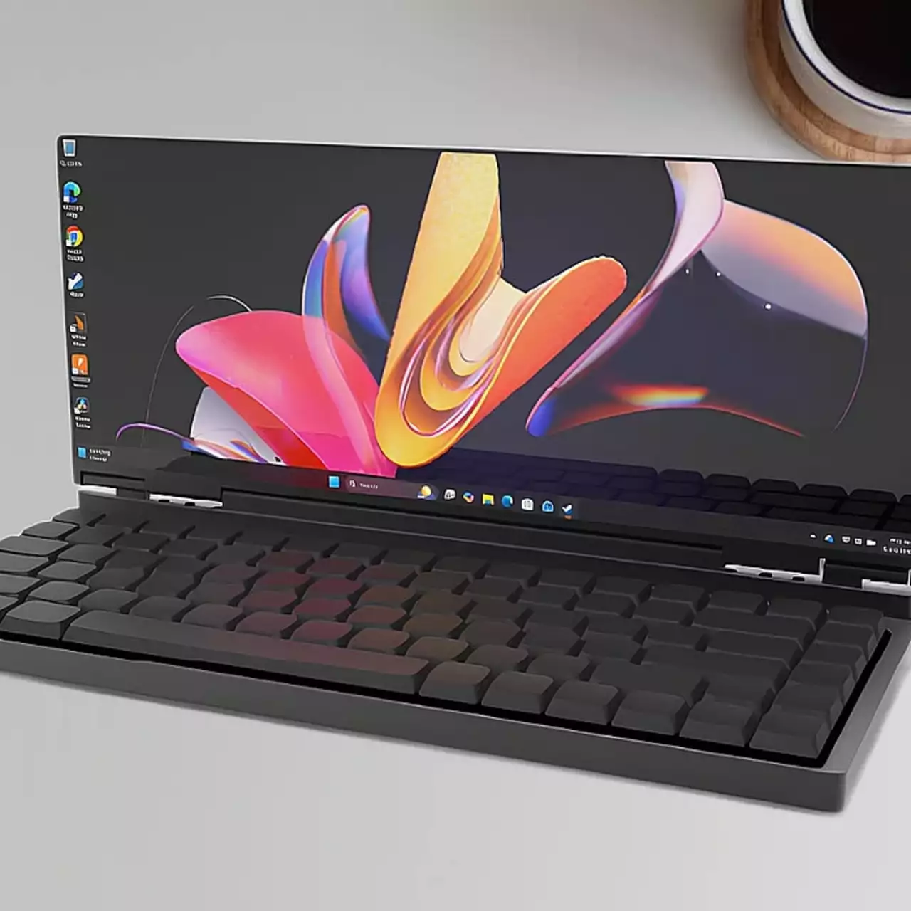 Анонсирован необычны ноутбук с механической клавиатурой и ультрашироким экраном