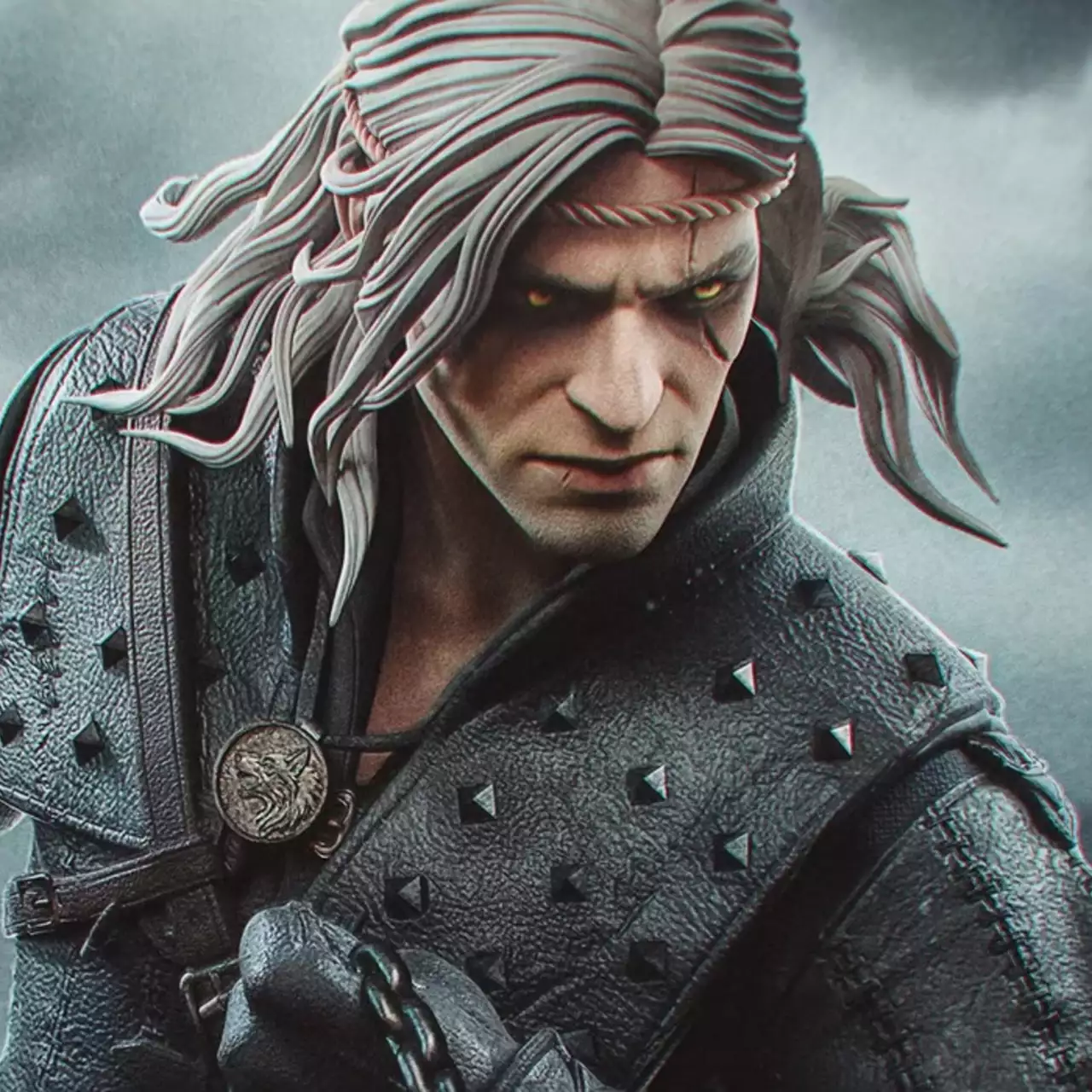 Художница показала фигурки книжных версий Геральта и Цири из «Ведьмака»