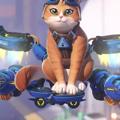 «Обычная кошка так не сможет»: фанаты Overwatch не поверили лорному видео о мемном коте на джетпаке