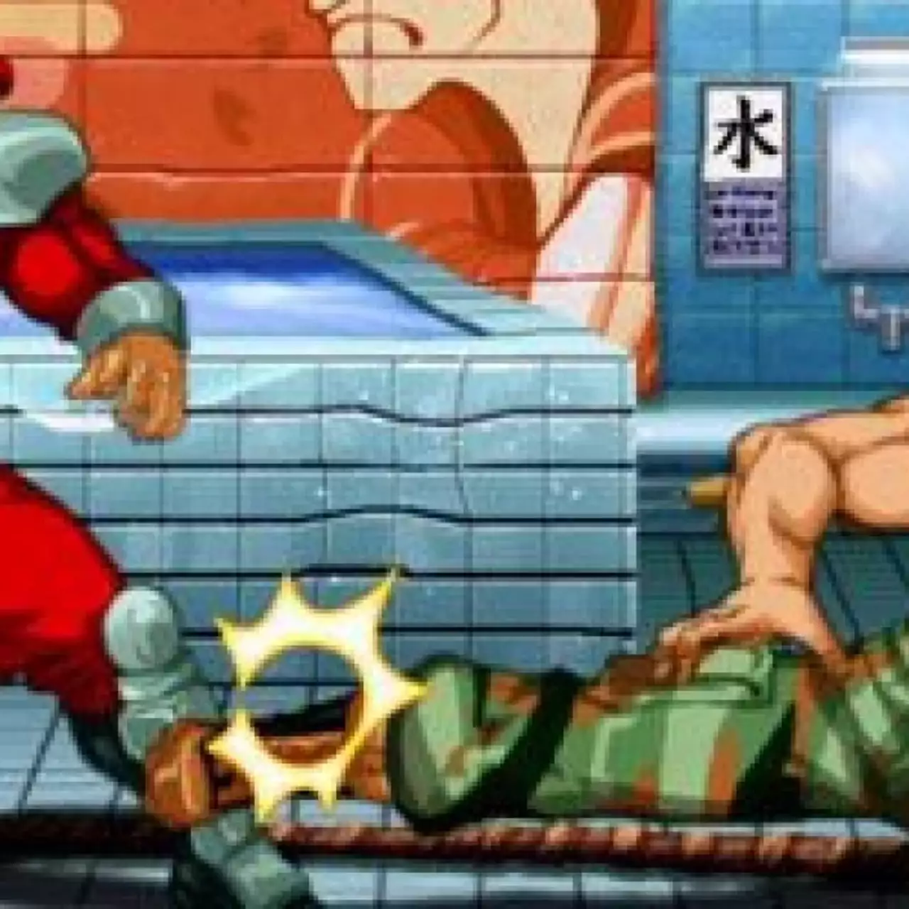 Аквариумные рыбки столкнулись в схватке в Street Fighter 2 Аквариумные рыбки столкнулись в схватке в Street Fighter 2