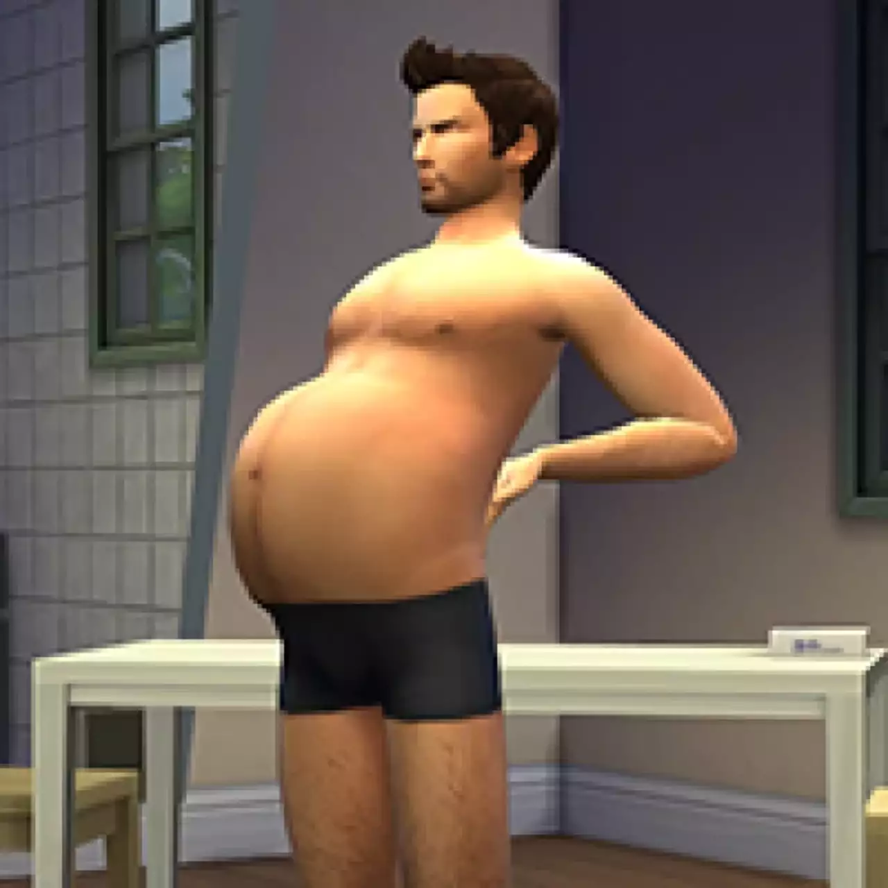 Новый патч убрал из Sims 4 беременных мужиков