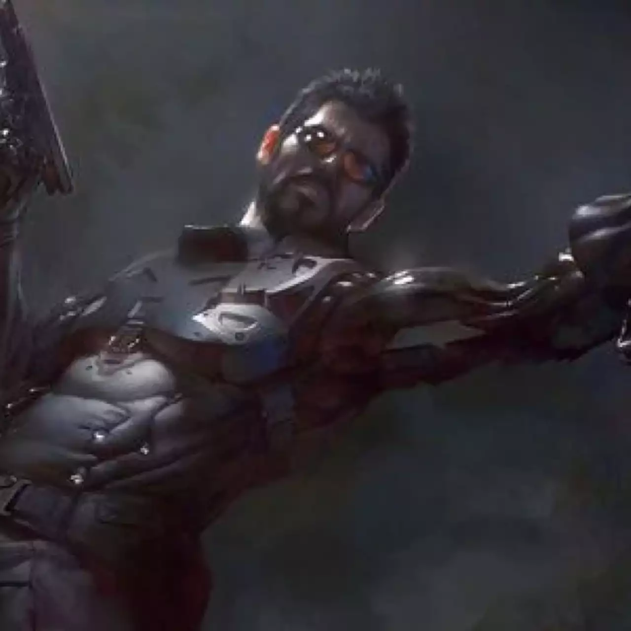 На новых концепт-артах Mankind Divided расположились Адам Дженсен и город будущего
