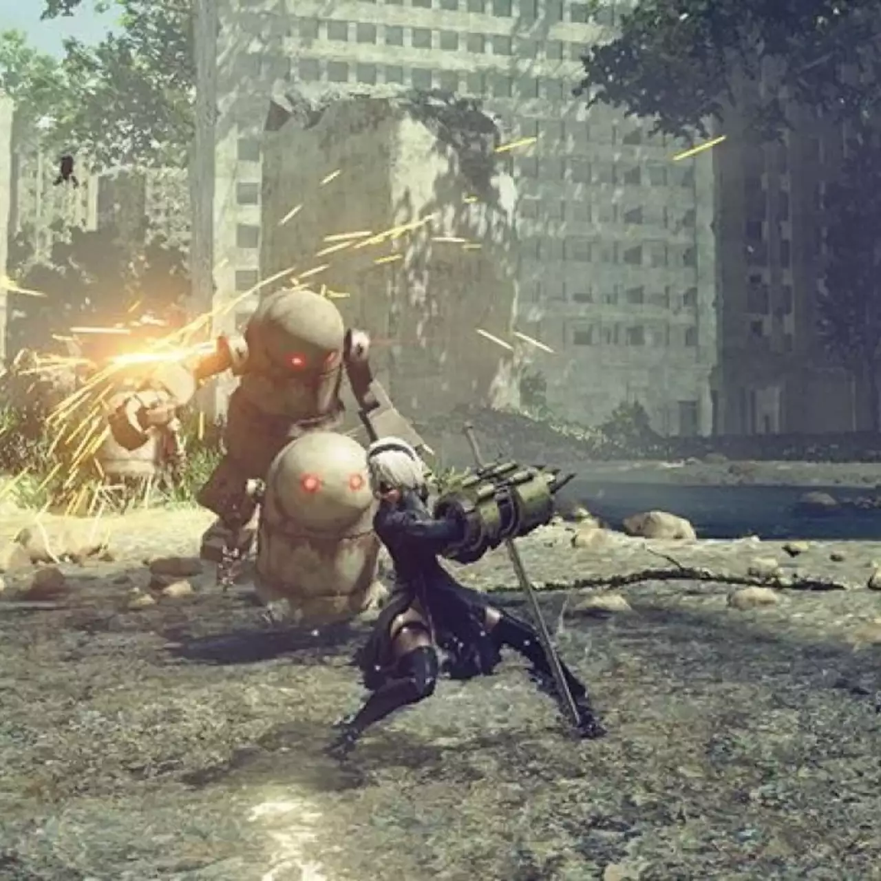 Разработчики NieR: Automata показали полчаса геймплея в открытом мире Разработчики NieR: Automata показали полчаса геймплея в открытом мире
