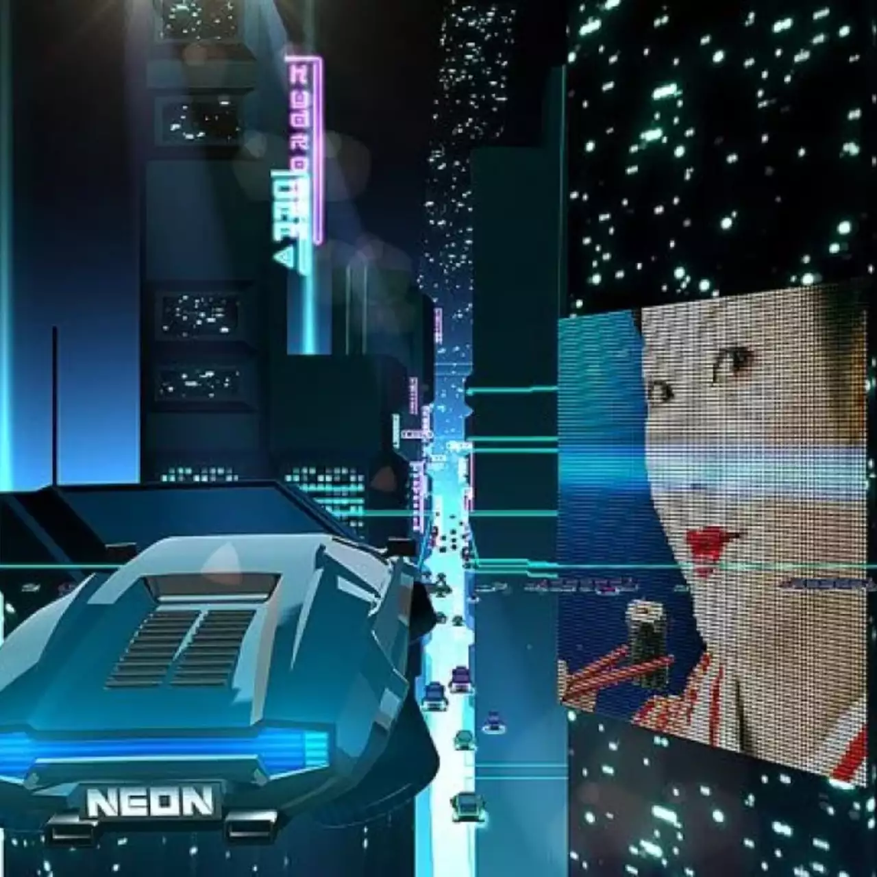 Ретро-футуристическая Neon Drive выйдет на PS4 в августе Ретро-футуристическая Neon Drive выйдет на PS4 в августе