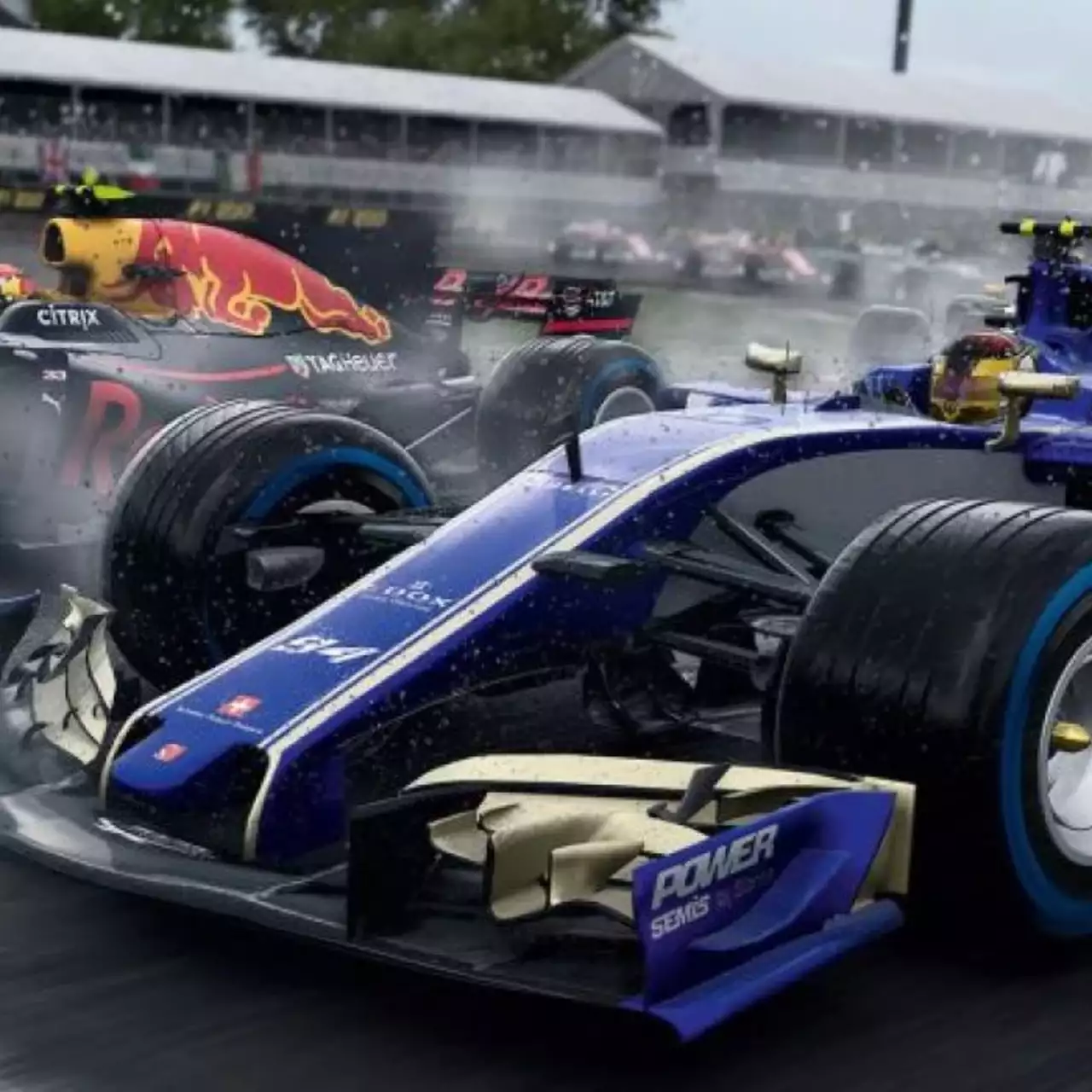 Профессиональный гонщик Ландо Норрис сыграл в F1 2017 Профессиональный гонщик Ландо Норрис сыграл в F1 2017