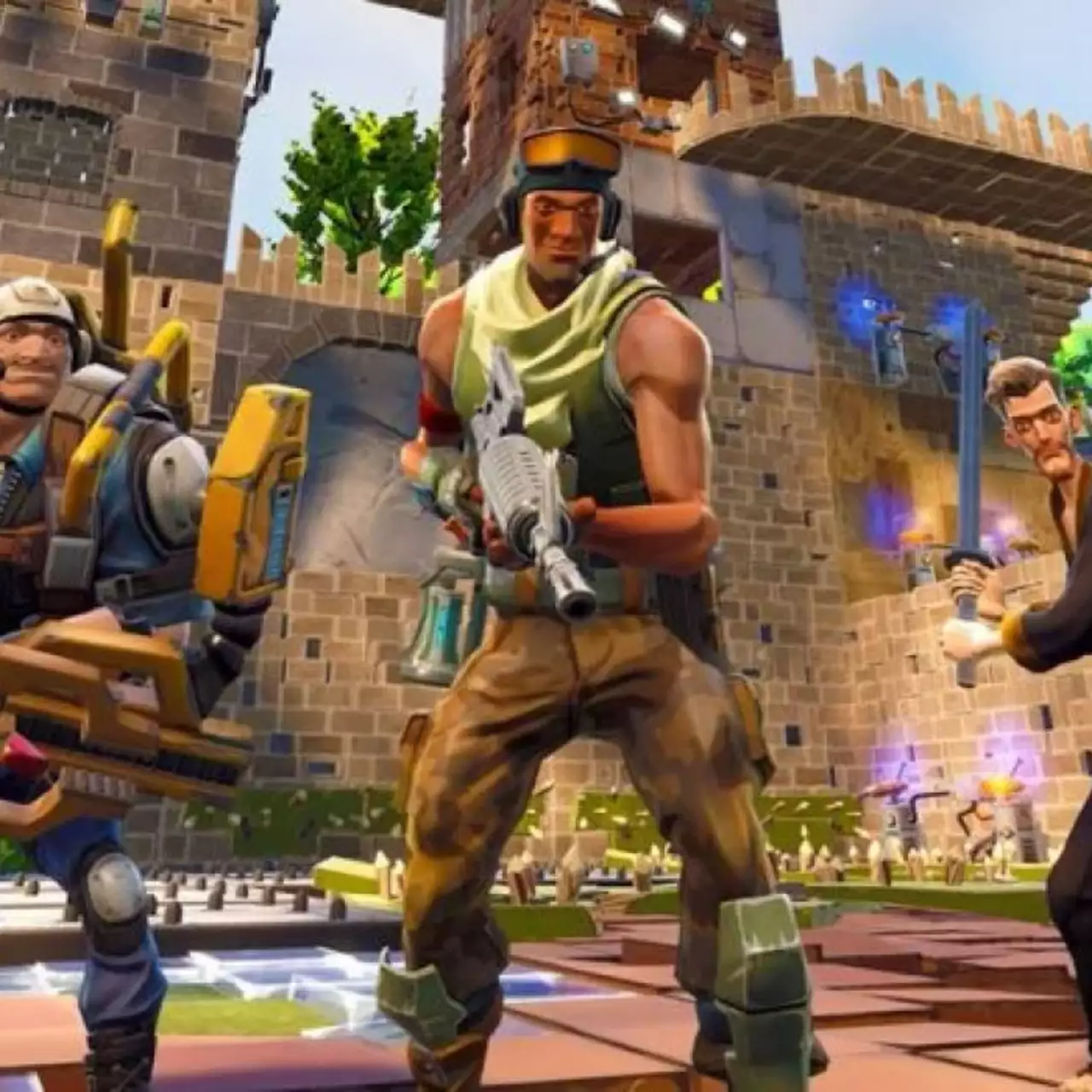 В Fortnite добавили установки для прыжков в небо В Fortnite добавили установки для прыжков в небо