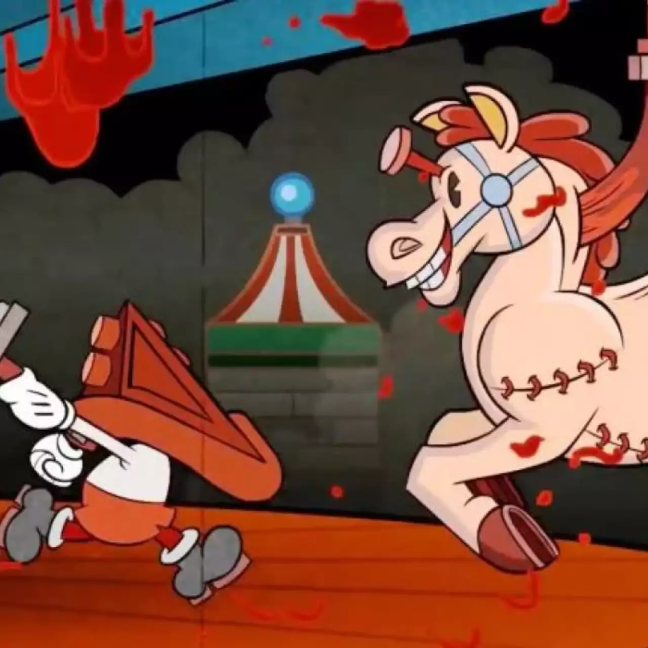 Что будет если скрестить Silent Hill и Cuphead? Pyramidhead! Что будет если скрестить Silent Hill и Cuphead? Pyramidhead!