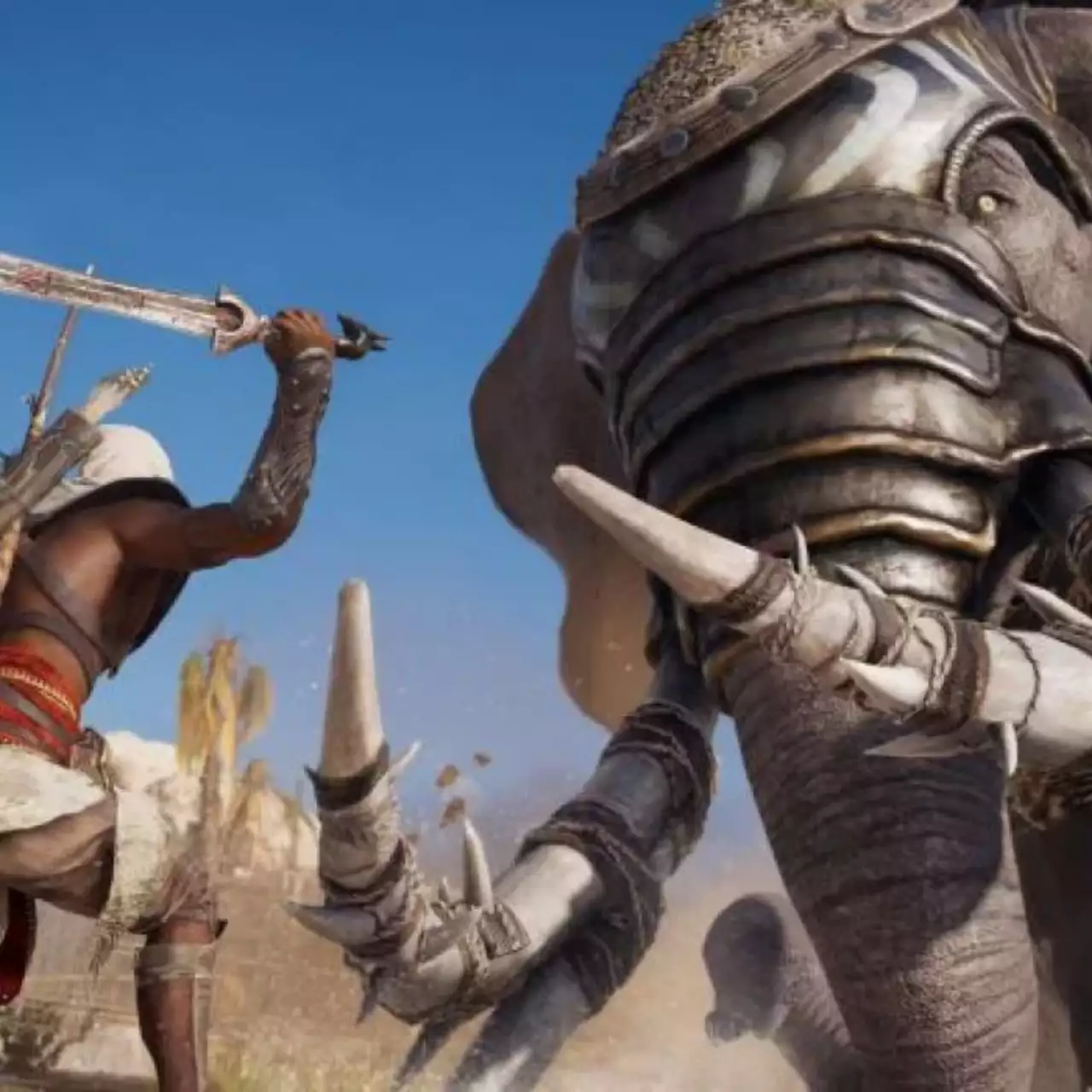 Геймер забил слона до смерти голыми руками в Assassin's Creed: Origins Геймер забил слона до смерти голыми руками в Assassin's Creed: Origins