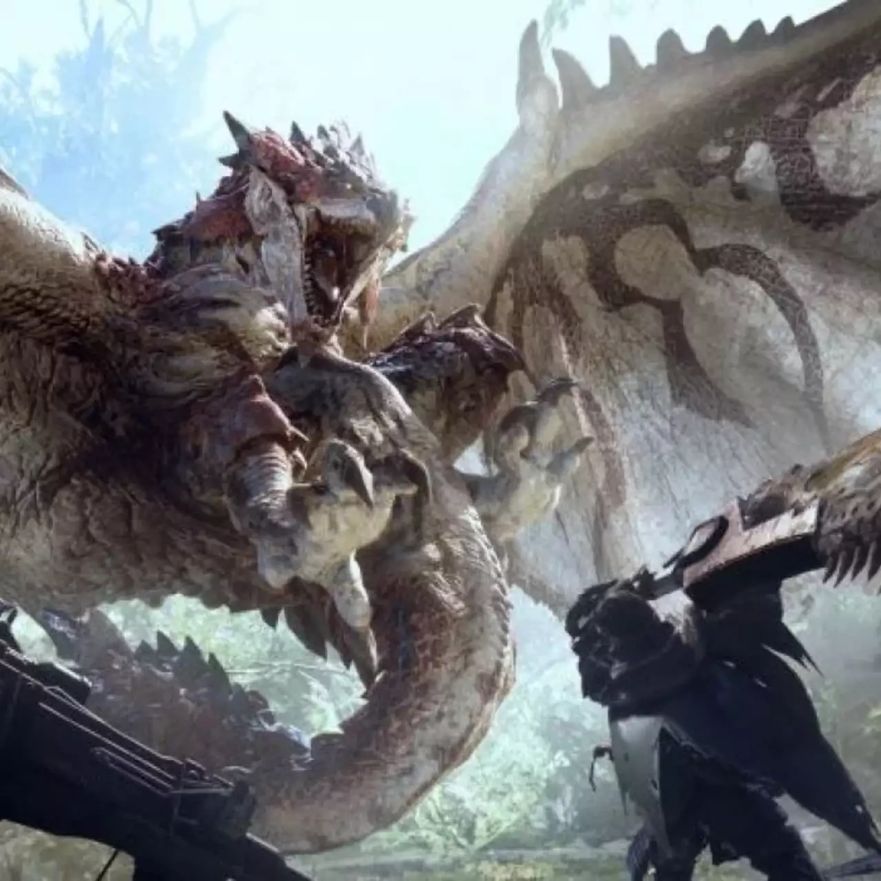 В новом геймплейном видео Monster Hunter World показали битву героя против двух чудовищ В новом геймплейном видео Monster Hunter World показали битву героя против двух чудовищ