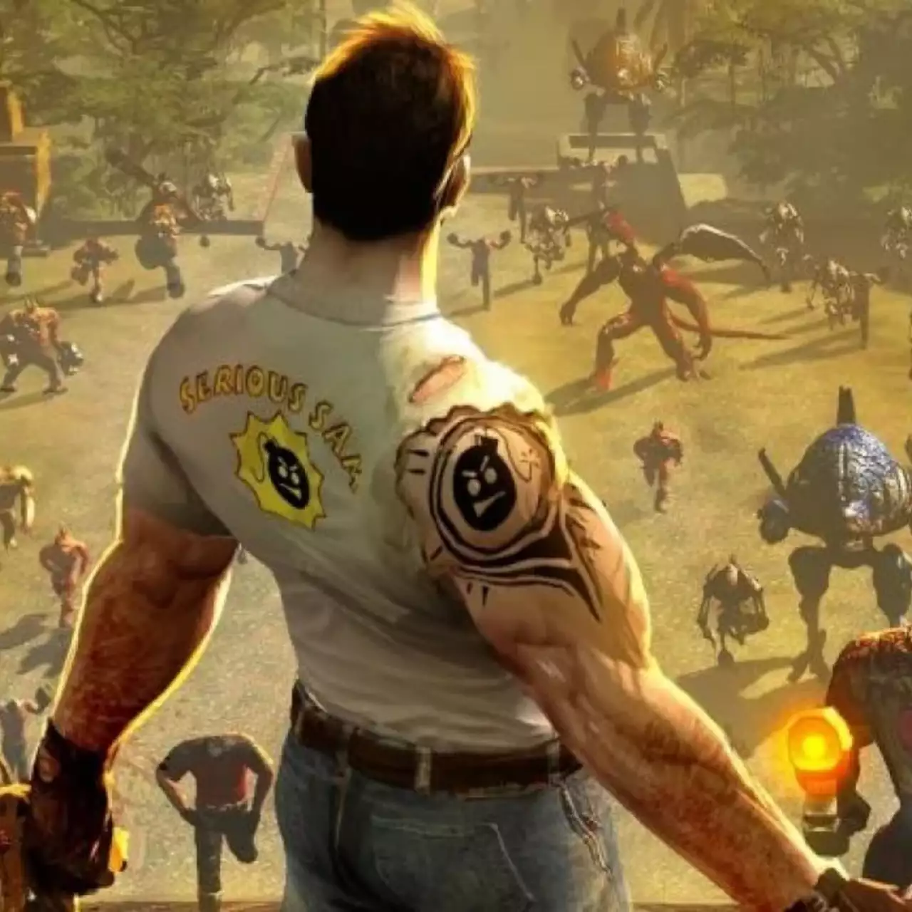 Посмотрите первый геймплей Serious Sam 4: Planet Badass, где герой давит врагов на комбайне Посмотрите первый геймплей Serious Sam 4: Planet Badass, где герой давит врагов на комбайне